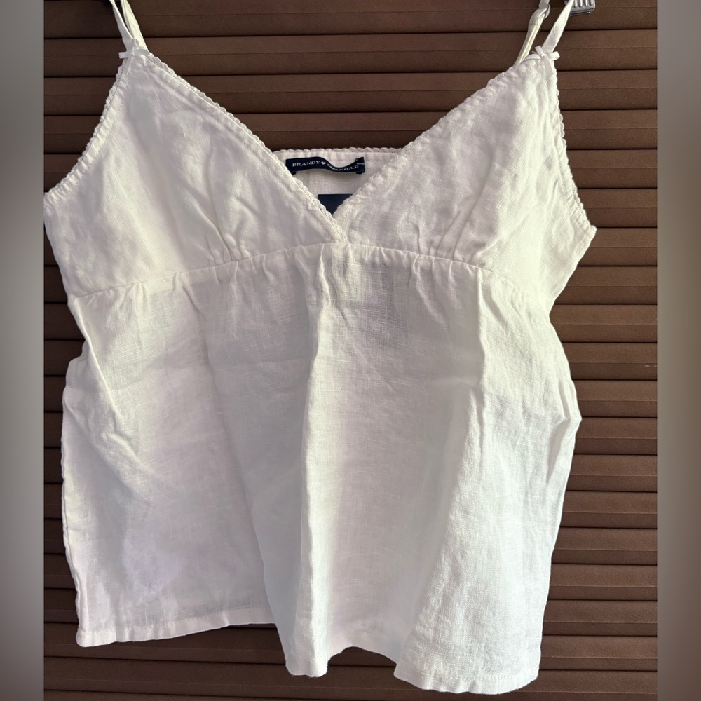 Brandy Melville Cream Sleeveless Top